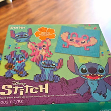 Perler Disney Stitch Fused Bead Kit Set w/ Pegboards, 2000 Beads