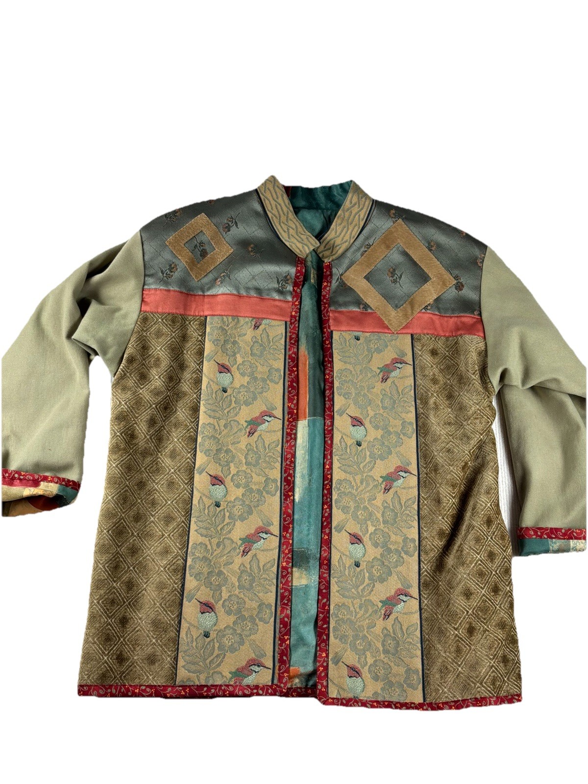 Vintage 90’s Tapestry Patchwork Jacket Women’s  S… - image 1