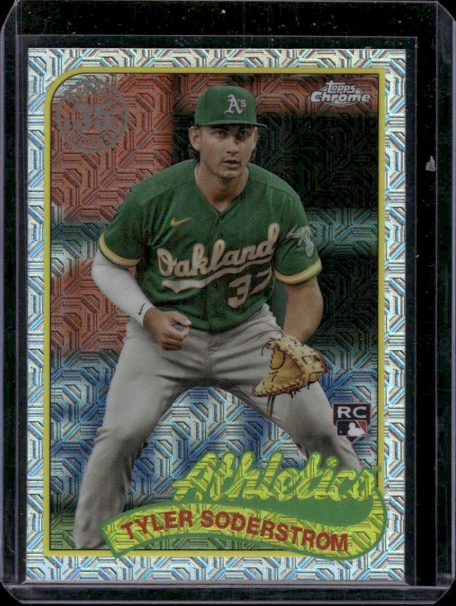 2024 Topps #T89C-43 Tyler Soderstrom Rookie 1989 Silver Pack Mojo Athletics