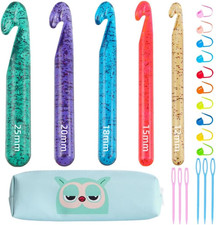 Large Crochet Hooks,25Mm 20Mm 18Mm 15Mm 12Mm Crochet Hooks