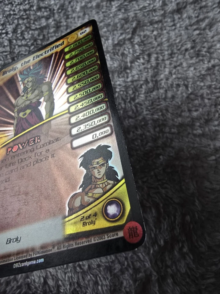 DBZ Dragon Ball Z FOIL Broly, The Electrified B2 CCG Limited Broly Subset MP - Image 4 of 4