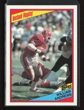 1984 Topps #210 William Andrews Atlanta Falcons Near Mint or Better
