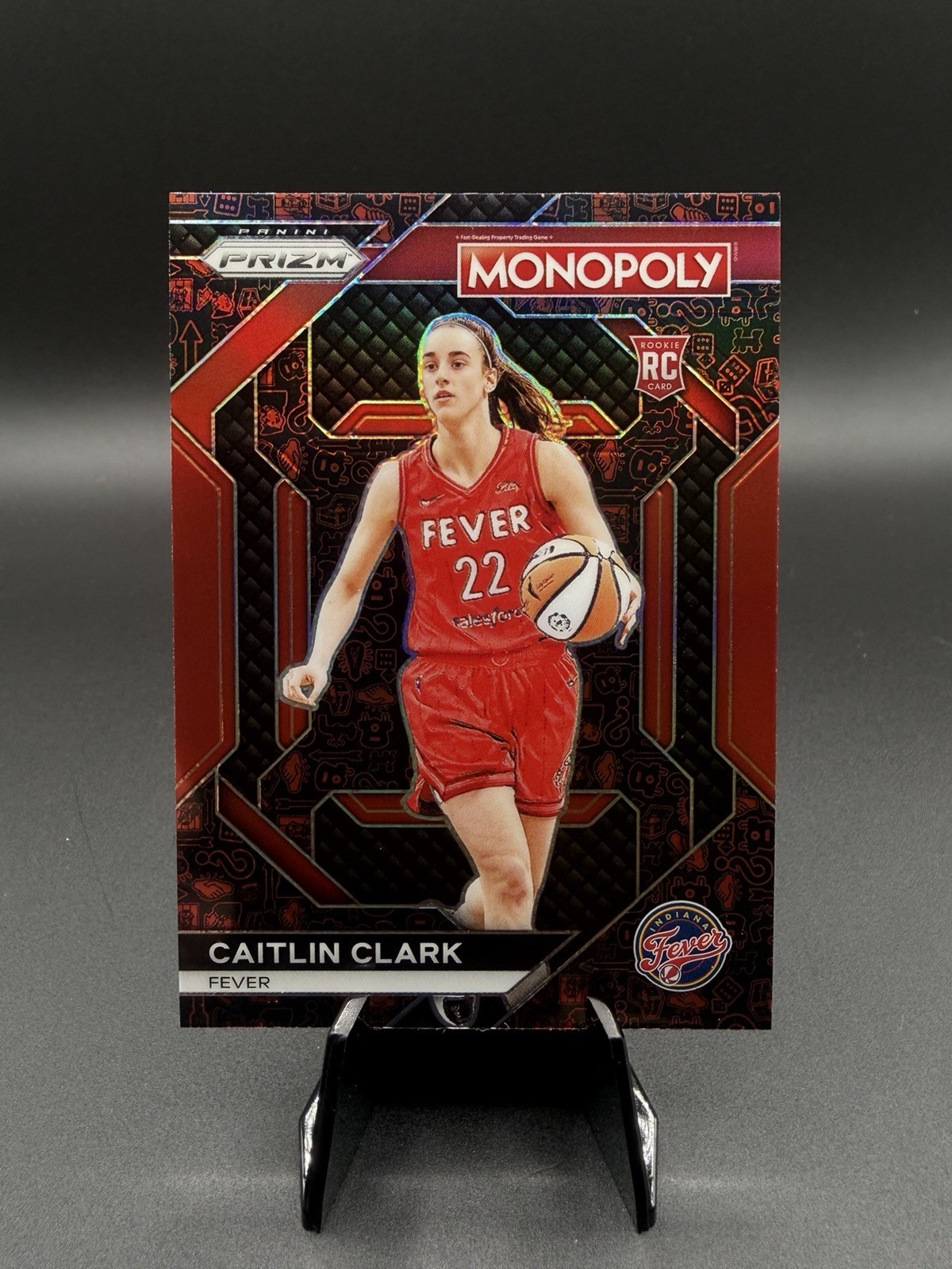 2024 Panini Prizm Monopoly WNBA Caitlin Clark #WNBA27 Classic Icons Red Prizm RC