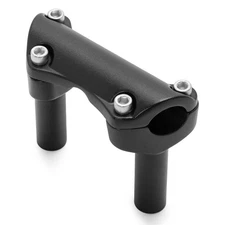 3.5" Black Handlebar Risers Top Clamp For Harley Sportster 883 Dyna Softail FXST