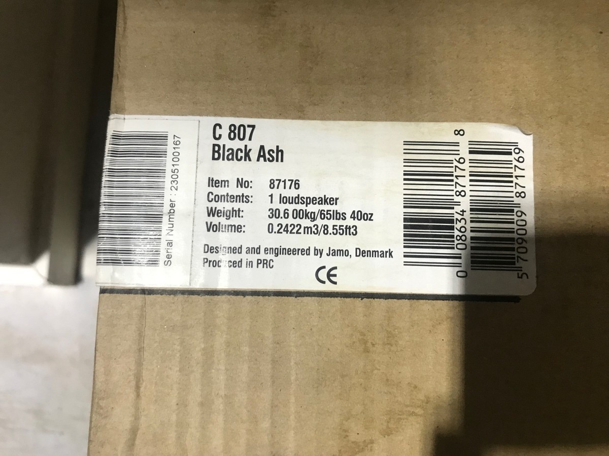 Jamo C 807 Floorstanding Speaker – Premium Sound & Elegant Design