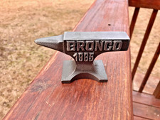 1965 ford Bronco Cast Iron Embossed Miniature Advertising Blacksmith Anvil