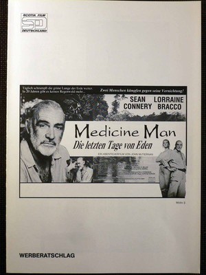 Medicine Man - Die letzten Tage von Eden - Sean Connery - Werberatschlag
