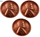 1913+1913-D+1913-S Lincoln Wheat Penny Cent Lot ~ Gem BU (red) ~~ 3 Coin Set — photo 1