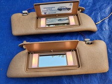 86-91 Mercedes Benz W126 Right Left Sun Visors Palomino 560sec 560sel 420sel 86-91 Mercedes Benz W126 Right Left Sun Visors Palomino 560sec 560sel 420sel