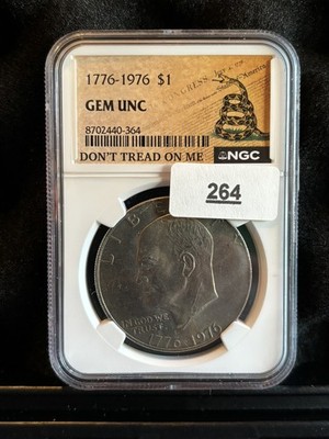 1776-1976 Eisenhower $1 NGC GEM UNC Uncirculated Philadelphia Business Strike