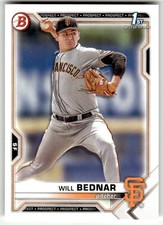 2021 Bowman Draft #BD-197 Will Bedna 1str San Francisco Giants Baseball