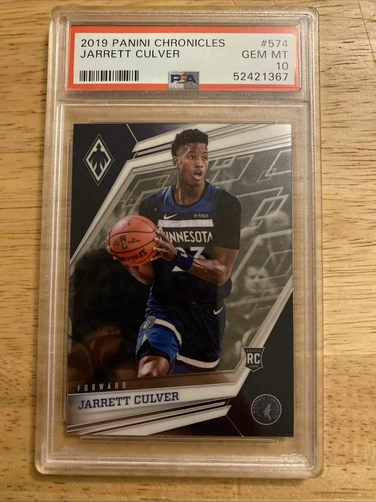 2019 Panini Chronicles #574 Jarrett Culver Timberwolves RC Rookie PSA 10