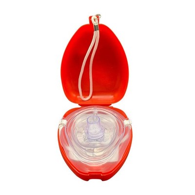 1pcs Pocket CPR Face Shield Aed First Aid Traning One Way Valve Cpr Kit Orange
