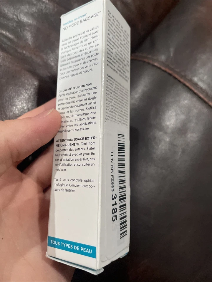 Gel desinflador de ojos Dr. Brandt No More Baggage 0,5 OZ (15 G) Foto 2 de 2