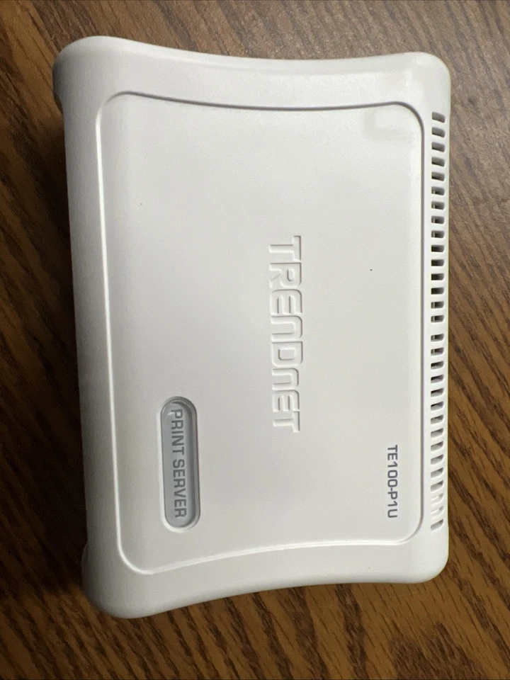 TRENDNET Print Server 1 Port Model TE100-P1U/A UNIT ONLY No Cords - Image 3 of 4