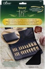 Clover Takumi Bamboo Interchangeable Circular Knitting Needle Set-