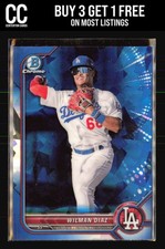 2022 Bowman Draft Sapphire Edition #BDC-167 Wilman Diaz Los Angeles Dodgers