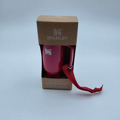 #ad Stanley The Mini Quencher Ornament Keychain Cherry Red Tumbler Charm New $11.95