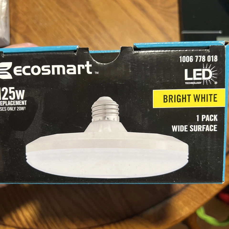 EcoSmart 11UFO125WULND01 125W 等效宽表面 LED 灯泡 1Pk 全新 — 第 4/4 张图片
