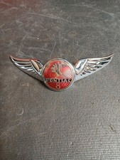 1933 1934 Vintage Pontiac 8 Grill Emblem Wings Coupe Sedan Roadster Gm