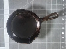 Vintage Lodge Cast Iron Skillet Number 3 Stamped with "P" and mfg.  1940 - 1960
