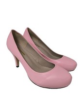 LOSLANDIFEN Hochfront-Pumps Damen Pumps Gr. DE 39 pink Casual-Look