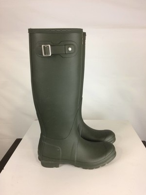 Very Good Hunter Original Tall Women's Rain Boots, Dark Green, W8