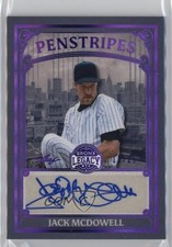2025 Leaf A Bronx Legacy Purple Spectrum Holofoil 12/25 Jack McDowell Auto 17uv