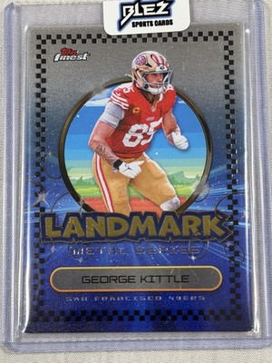 George Kittle 2025 Topps Finest Landmarks Metal Series LMS-20 49ers    