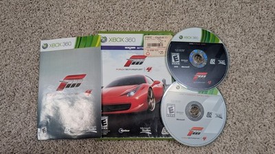 Microsoft Forza Motorsport 4 Xbox 360 2011 NTSC-U/C E w/ Case Manual 2 Discs