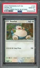 Pokemon TCG Twilight Masquerade Three Pack Blister #122 Snorlax Cosmos PSA 10