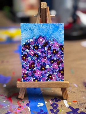 ACEO Original Acrylic Painting  New Signed Art Card, Editions & Originals