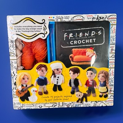 Friends TV Show Crochet Kit Supplies For Orange Couch & Turkey Make 13 Projects