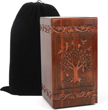 Wood Urns for Human Ashes Adult Man,Urn for Ashes Adult Male,Cremation Urns for