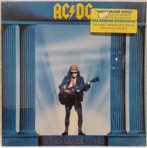 AC/DC 'Who Made Who' LP 1986 Classic Heavy Rock Film Score! Exclusive Tracks!