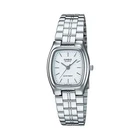 Casio Women’s White Dial Analog Watch with Stainless Steel Bracelet -