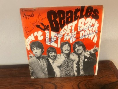 希少　レア　The Beatles Forever サイン入りアートブック Beatles Signed 45 Get Back Don't Let Me Down Lennon McCartney