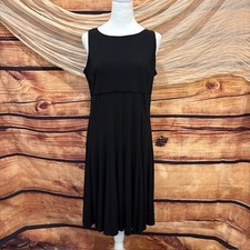 Jessica Howard Womens Black Sleeveless Sheath Dress Size 12P