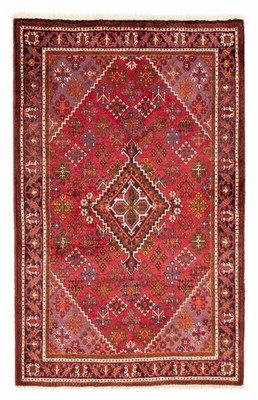 Vintage Hand-Knotted Area Rug 4'2'' x 6'9'' Traditional Oriental Wool Carpet