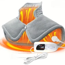 Upgrade Electric USB Neck And Shoulder Heating Shawl Pad Winter Neck Warmer USA