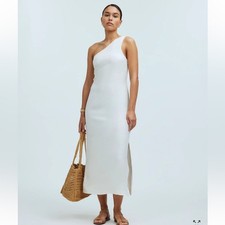 Madewell One Shoulder Midi Dress Lighthouse Size 0
