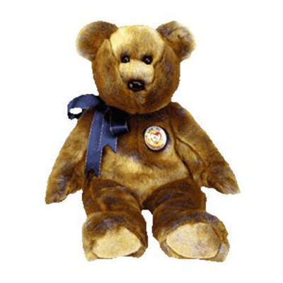 ソフトバンク　Beanie Babies クラブホークス ベア三体 Ty Beanie Buddy Bear Named Clubby III 3rd Generation MINT