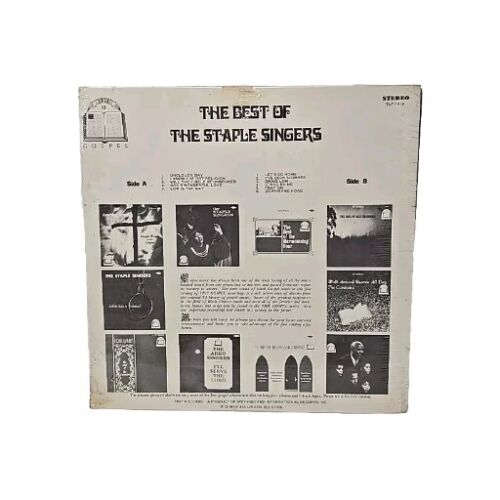 The Best Of The Staple Singers LP USA Stereo Original Still Sealed Album Vee-Jay - Imagen 2 de 2
