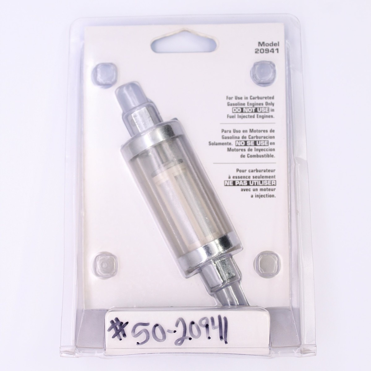 。 Sea Choice Fuel Filter In Line Universal Style Part Number