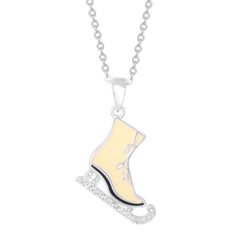 Official Disney Frozen Fine Jewelry Ice Skate Necklace 18”