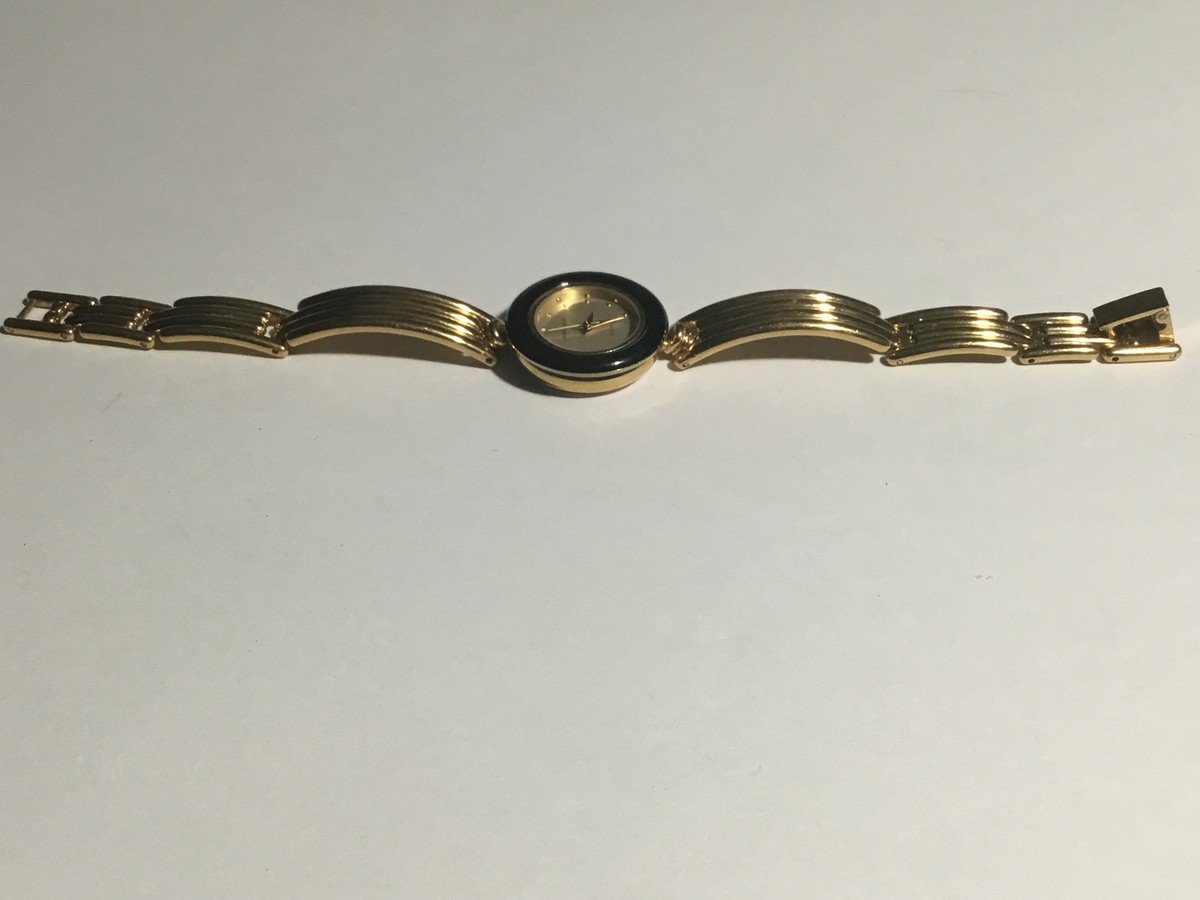 La Marque Quartz two-tone, stainless steel and gold-plated watch Vintage Unique LA Marque Diamond Ladies watch | Mercari main image 2