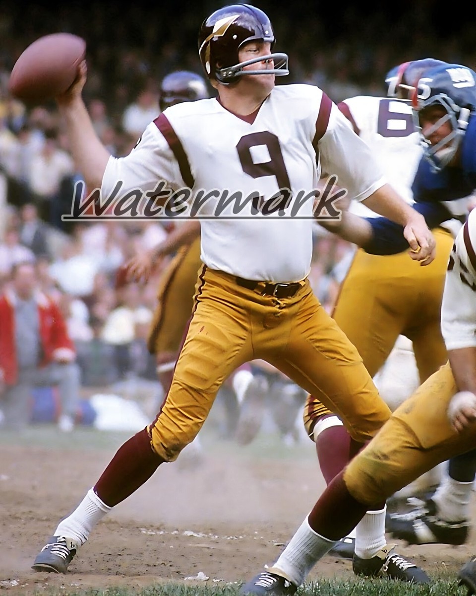 NFL Washington Redskins QB Sonny Jurgensen Game Action Color