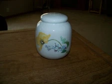 Haviland France Floral Talcum Powder Salt Sugar Shaker Jar Dispenser Hat Pin Jar