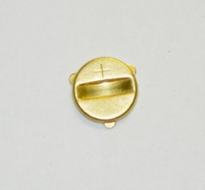 Swatch Gold 9mm Battery Cover fits 25mm wide lady and POP plastic watches