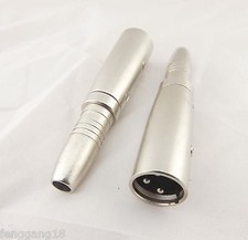 1x 6.35mm 1/4" Stereo Female TO XLR 3 Pin Male Microphone Mic/AMP Audio Adapter